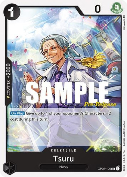 OP02-106UC Tsuru (Prerelease Stamp)