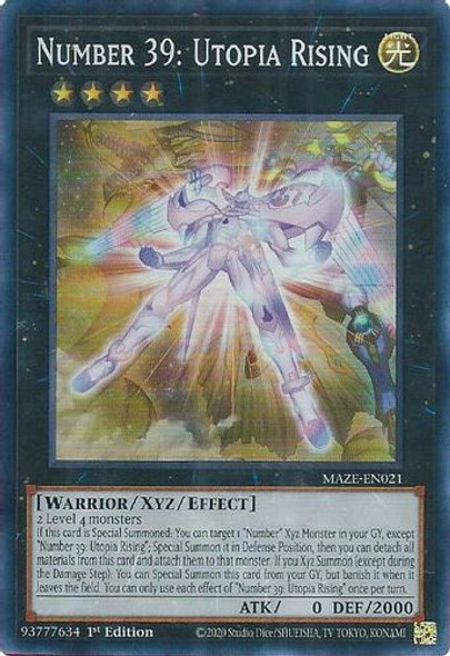 MAZE-EN021 Number 39: Utopia Rising (Collector's Rare) <1st>