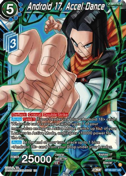 BT20-027UC Android 17, Accel Dance (Foil)