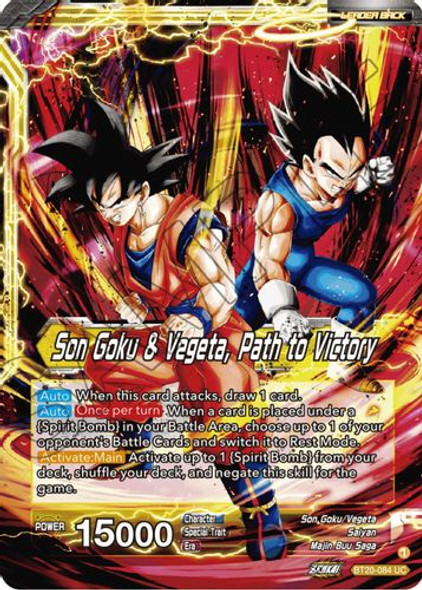 BT20-084UC SS Vegito // Son Goku & Vegeta, Path to Victory (Foil)