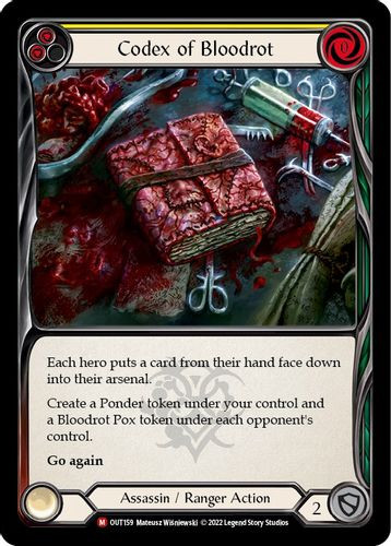 FAB09 1st OUT-161M Codex of Inertia (Rainbow Foil) - Grand J Games