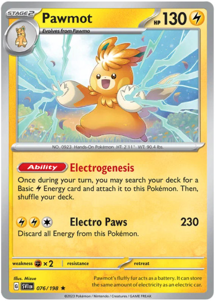 [SV01][SV1-076/198](R) Pawmot (Reverse Holo)