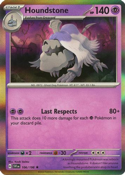 [SV01][SV1-106/198](R) Houndstone (Reverse Holo)