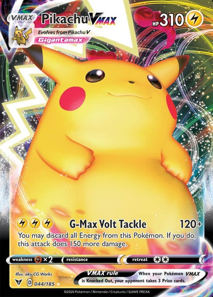 [SWSH04][VIV-044/185UR] Pikachu VMAX (Holo)