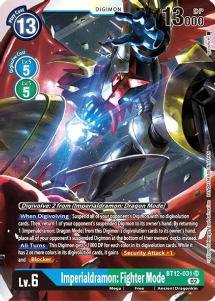 BT12-031SR Imperialdramon: Fighter Mode (Foil)