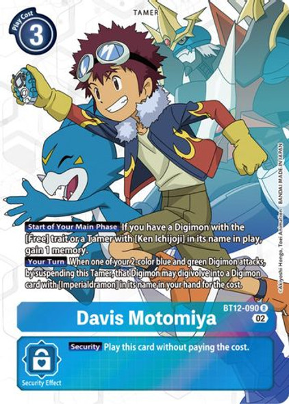 BT12-090R Davis Motomiya (Alternate Art) (Foil)