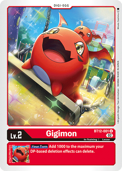 BT12-001U Gigimon (Prerelease Stamp)