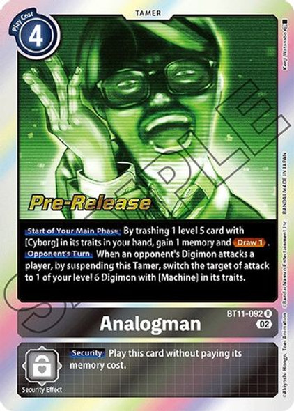 BT11-092R Analogman (Prerelease Stamp)