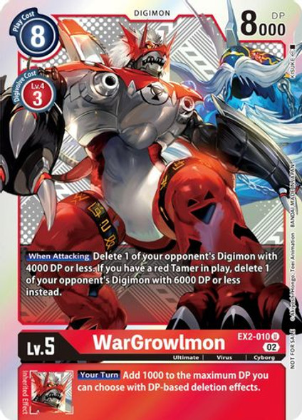 EX02-010U WarGrowlmon (Xros Encounter Pre-Release) (Foil)