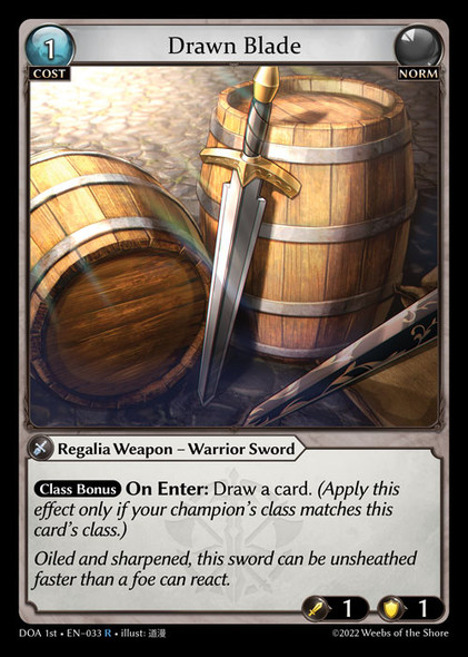 |GA01|<1st>[DOA-EN-033](R) Drawn Blade