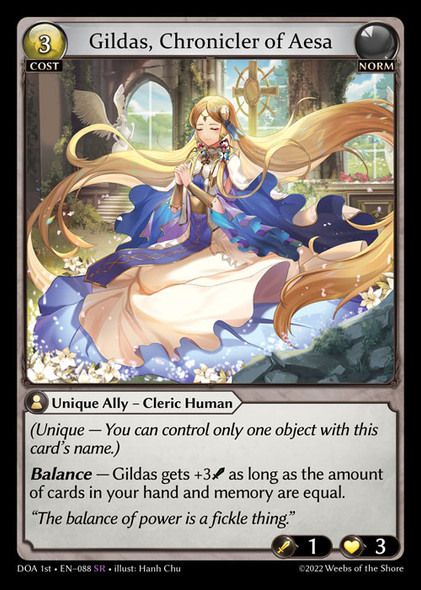 |GA01|<1st>[DOA-EN-088](SR) Gildas, Chronicler of Aesa
