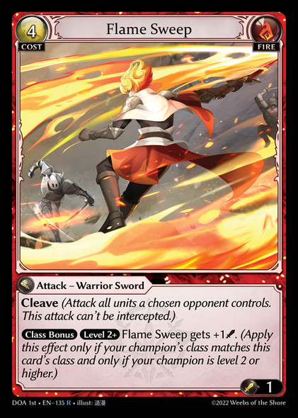|GA01|<1st>[DOA-EN-135](R) Flame Sweep