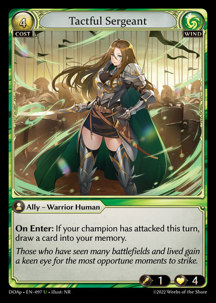 |GA01|<1st>[DOA-EN-226](R) Tactful Sergeant