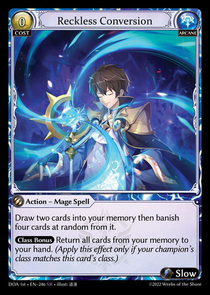 |GA01|<1st>[DOA-EN-246](SR) Reckless Conversion