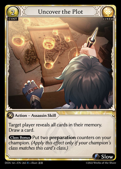 |GA01|<1st>[DOA-EN-265](R) Uncover the Plot
