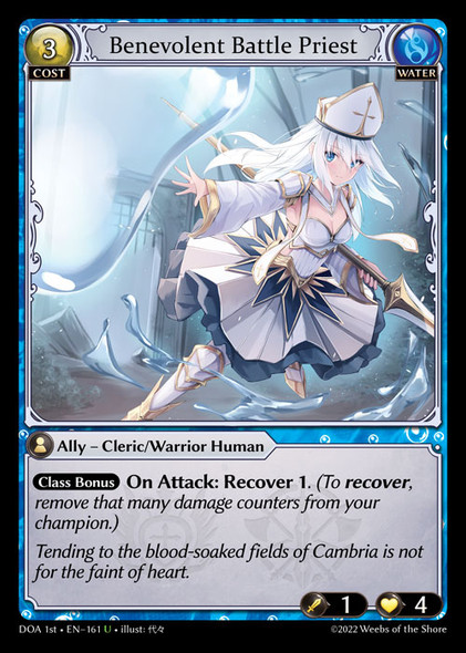 GA01-DOA1st-EN-161U Benevolent Battle Priest (Foil)