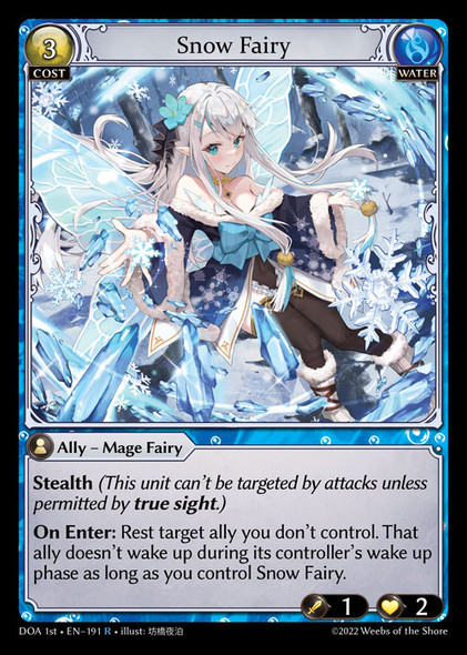 |GA01|<1st>[DOA-EN-191](R) Snow Fairy {Foil}