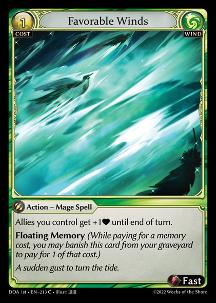 |GA01|<1st>[DOA-EN-213](C) Favorable Winds {Foil}
