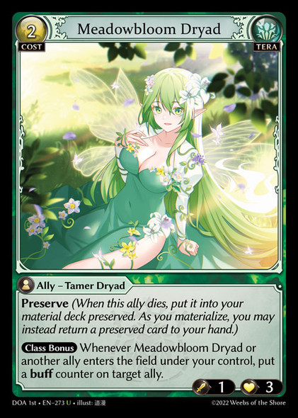 |GA01|<1st>[DOA-EN-273](U) Meadowbloom Dryad {Foil}