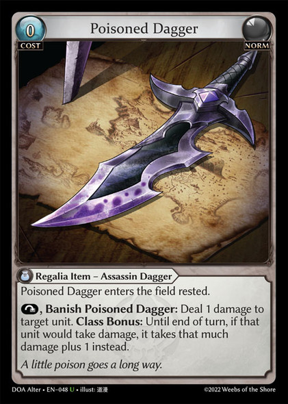 |GA01|<Alt>[DOA-EN-048](U) Poisoned Dagger {Foil}