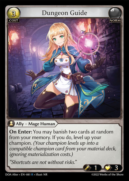 |GA01|<Alt>[DOA-EN-081](R) Dungeon Guide {Foil}