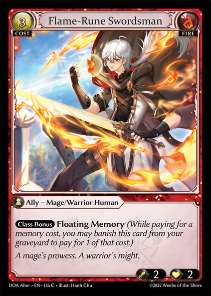 GA01-DOAAlt-EN-136C Flame-Rune Swordsman (Foil)