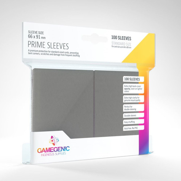 Gamegenic Prime Card Sleeves Dark Gray (100)