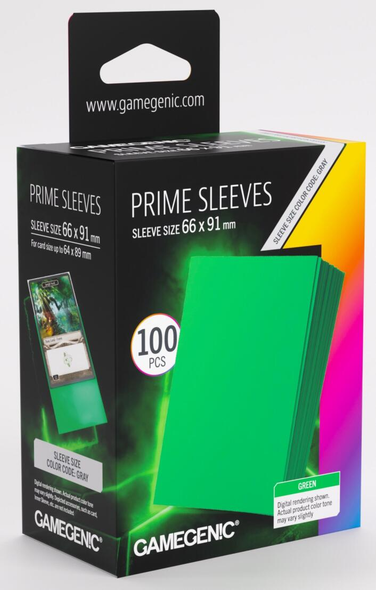 Gamegenic Prime Card Sleeves (100Pk) Green