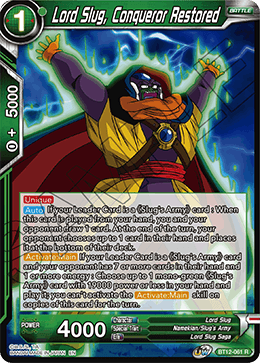 BT12-061RPS Lord Slug, Conqueror Restored Prerelease Stamp Foil