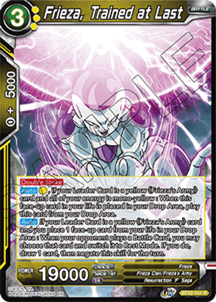 BT12-101RPS Frieza, Trained at Last Prerelease Stamp Foil