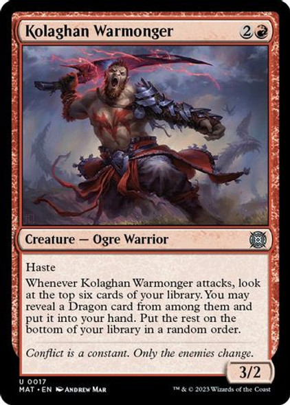 MAT-017U Kolaghan Warmonger (Foil)