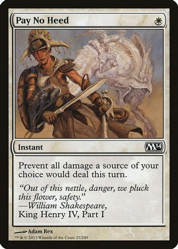 M14-027C Pay No Heed