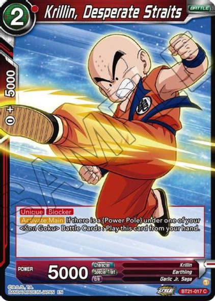 BT21-017C Krillin, Desperate Straits