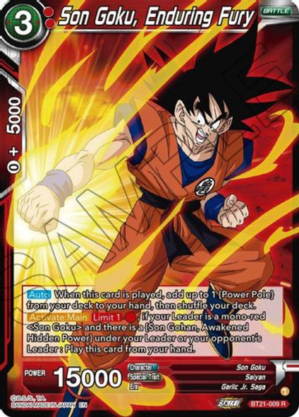 BT21-009R Son Goku, Enduring Fury (Foil)