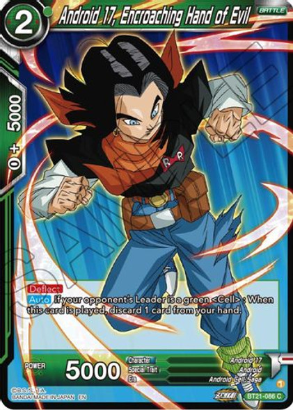 BT21-086C Android 17, Encroaching Hand of Evil (Foil)