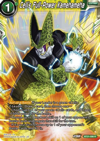 BT21-098R Cell's Full-Power Kamehameha (Foil)