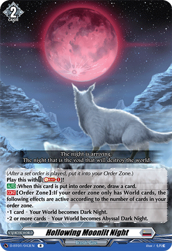 D-BT01/043EN R Hollowing Moonlit Night