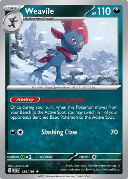 SV02-PAL-EN-134/193HR Weavile (Holo)