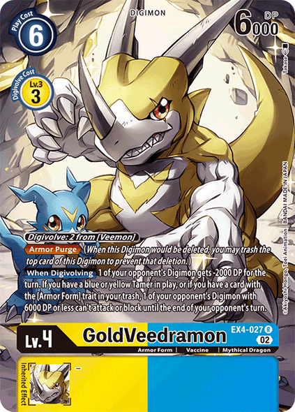 EX04-027R GoldVeedramon (Alternate Art) (Foil)