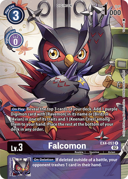 EX04-053R Falcomon (Alternate Art) (Foil)
