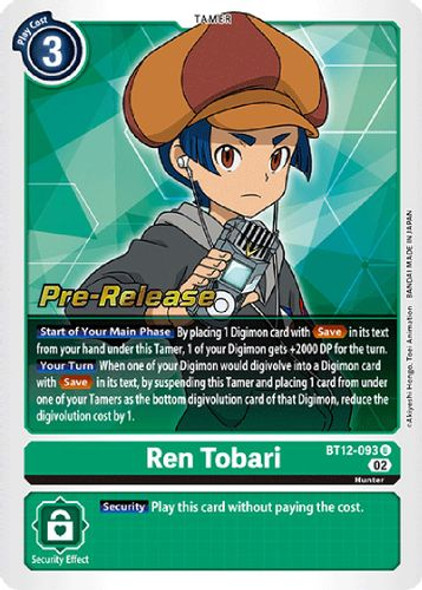 BT12-093U Ren Tobari (Prerelease Stamp) (Foil)