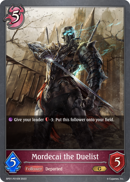 BP01-P21 PG Mordecai the Duelist (Premium Foil)