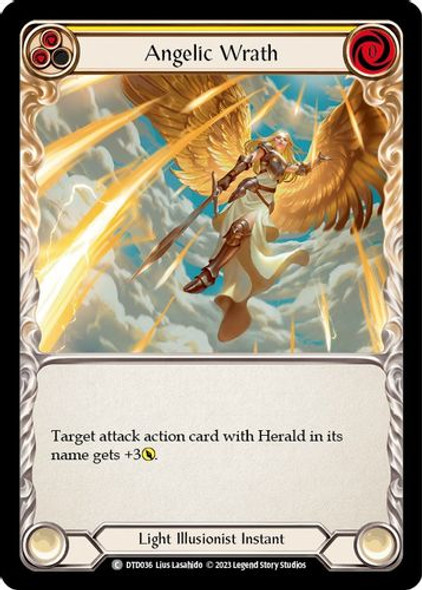 FAB10 1st DTD-036C Angelic Wrath (Yellow) (Rainbow Foil)