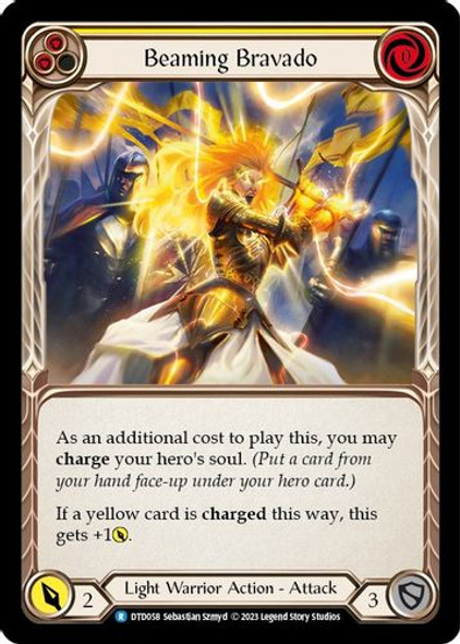 FAB10 1st DTD-058R Beaming Bravado (Yellow) (Rainbow Foil)