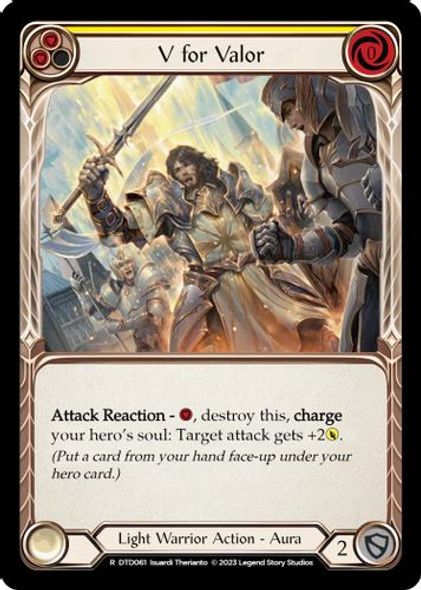 FAB10 1st DTD-061R V for Valor (Yellow) (Rainbow Foil)