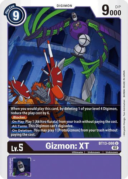 BT13-086U Gizmon: XT