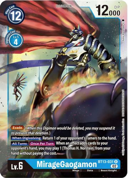 BT13-031R MirageGaogamon (Foil)