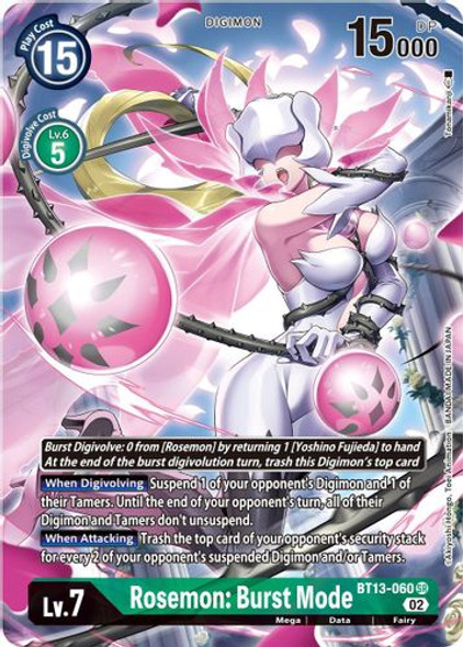 BT13-060SR Rosemon: Burst Mode (Alternate Art) (Foil)