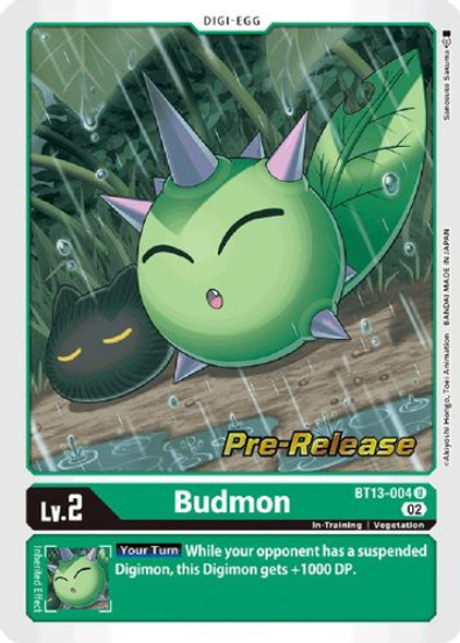 BT13-004U Budmon (Prerelease Stamp) (Foil)