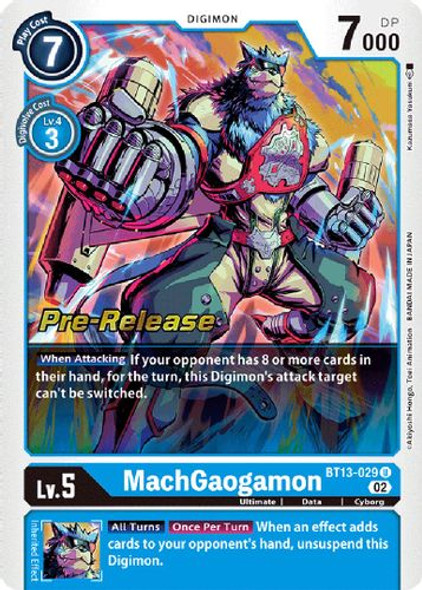 BT13-029U MachGaogamon (Prerelease Stamp) (Foil)